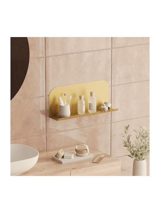 Shelf Wall Long Gold 55x12x23cm