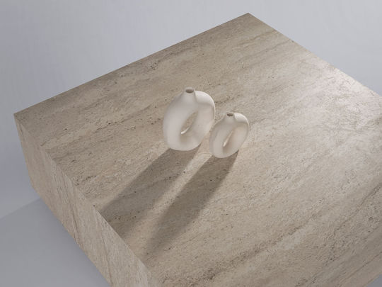 Κεντρικό Τραπεζάκι Lizbon Travertine Beige Κεντρικό Τραπεζάκι Lizbon Travertine Beige
