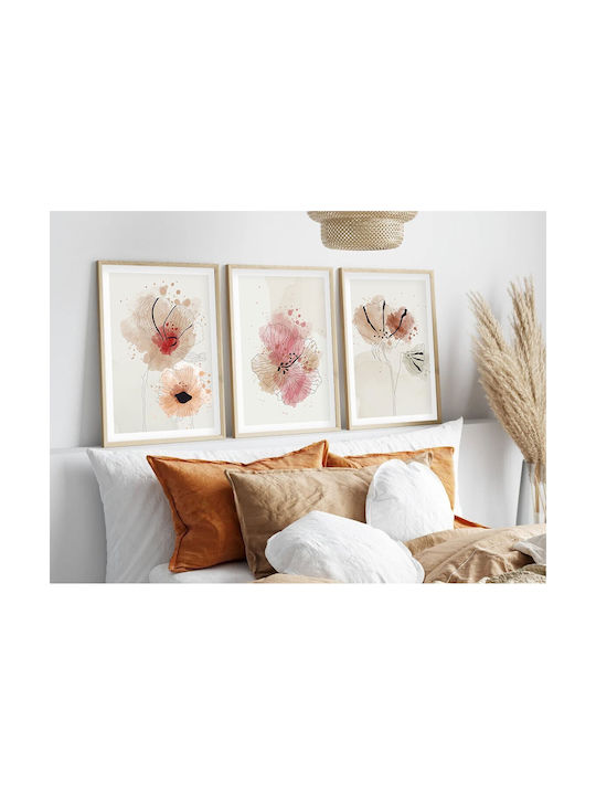 Threefold Painting 120x40 A-g 693bse1499 120x40 Wooden