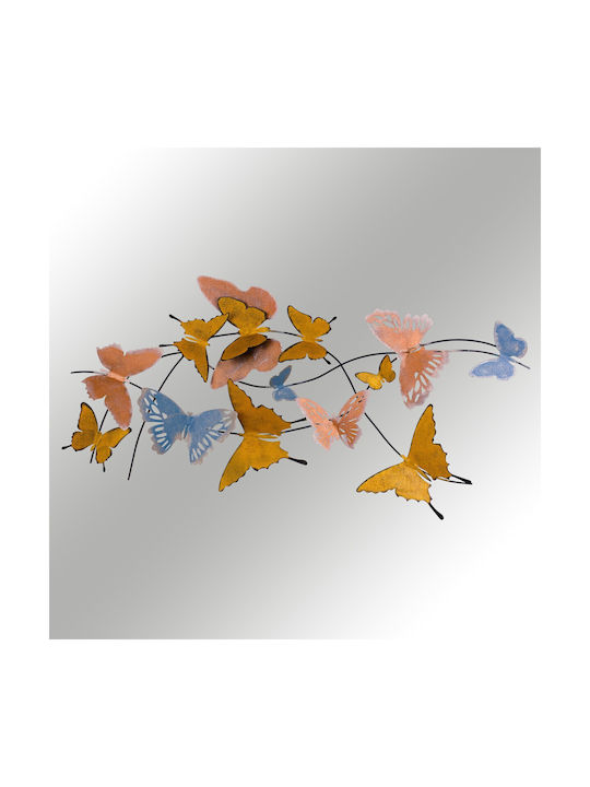 Decor Perete Fluturi 279enz2518 105x8x57cm Multi Wallity Metal