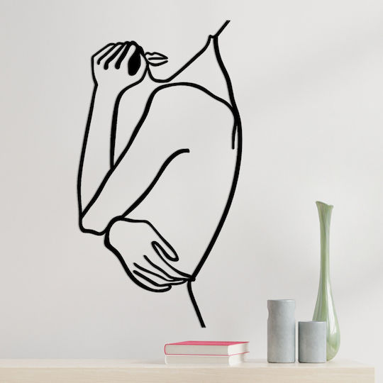 Wall Decor Woman 891tnl1981 70x0.15x38cm Black Wallity Metal
