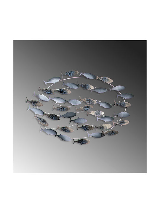 Wanddekoration Fische 930dyu1274 94x4x58cm Multi Wallity Metall