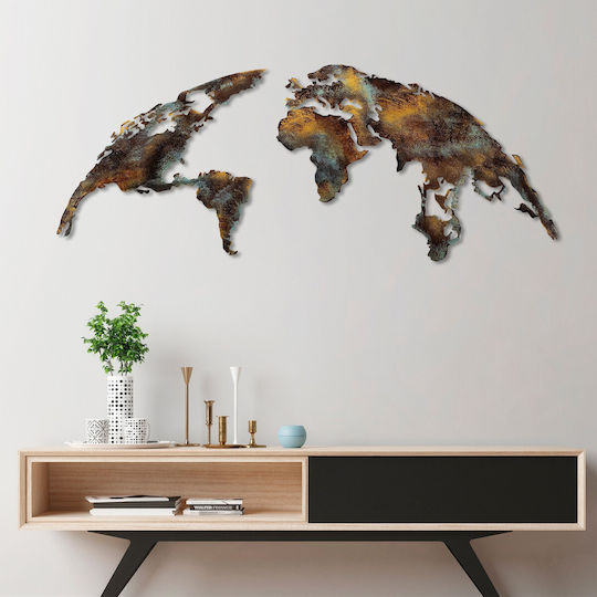 Wallity Wanddekoration Kupfer aus Metall 150x59cm
