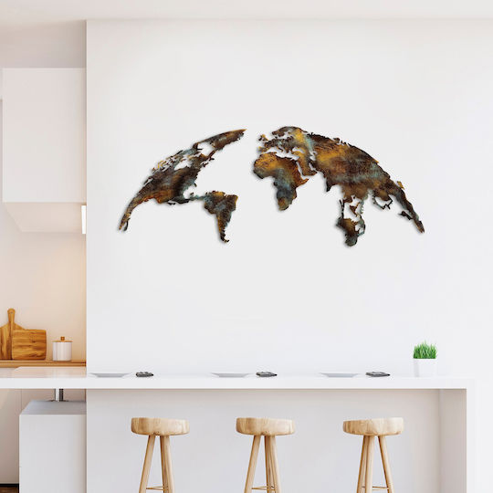 Wallity Wanddekoration Kupfer aus Metall 150x59cm