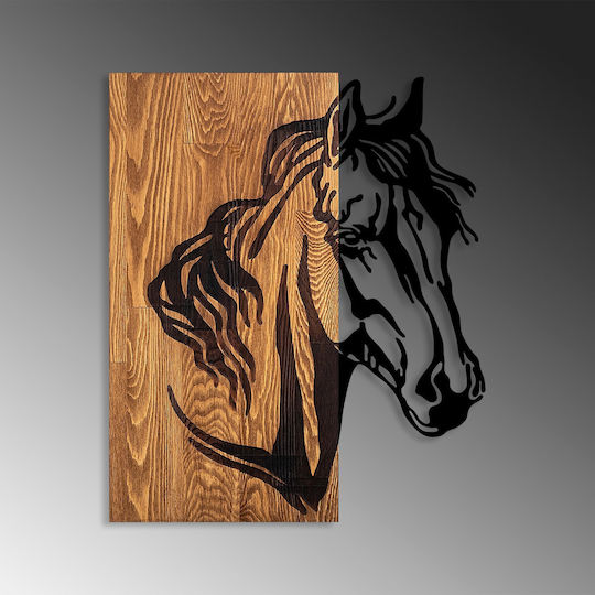 Asir Group 3D Mixed Art Μαύρο από Ξύλο 57x48cm