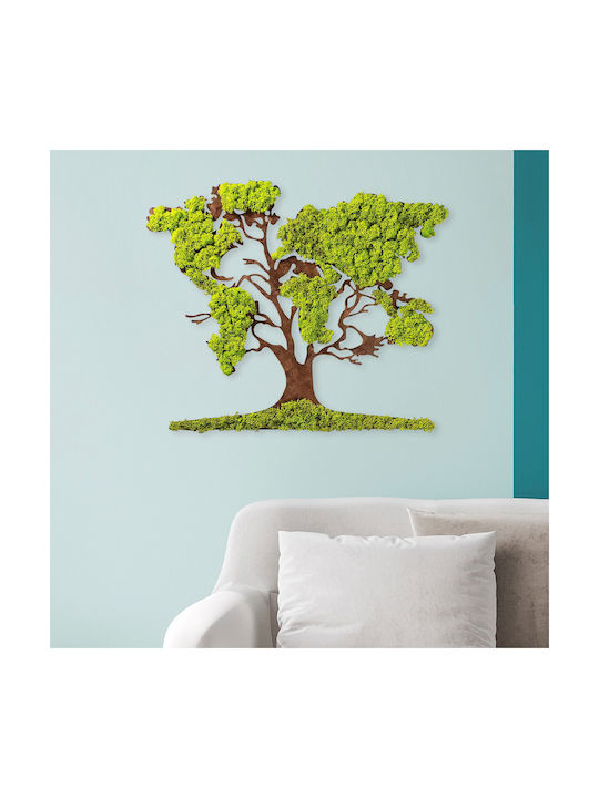 Wallity Wall Decor Tree Handmade Brown Wooden 71x1x59cm