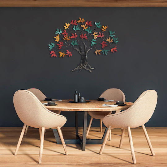 Wallity Wall Decor Yggdrasil Multicolour Metallic 115x4x94cm