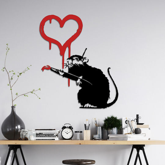 Wallity από Μέταλλο Banksy 70x60cm Wallity από Μέταλλο Banksy 70x60cm