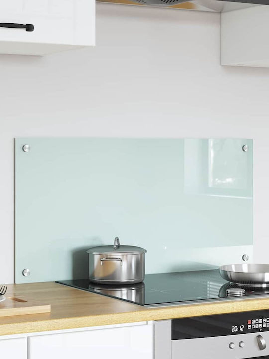 Vidaxl Kitchen Back Panel White 80 X 40 X 0.8 cm Tempered Glass