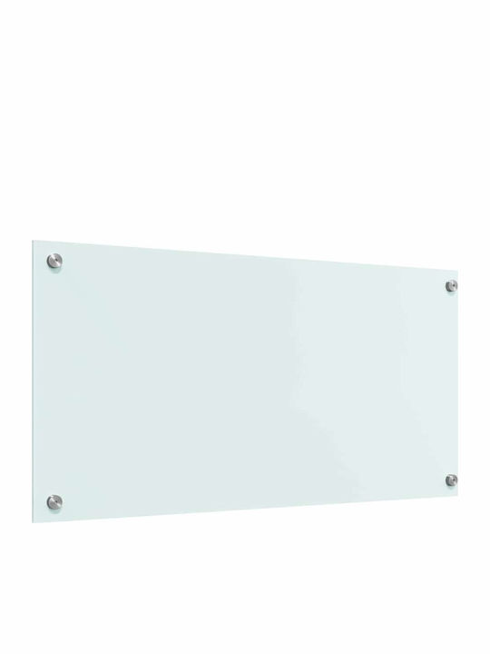 Vidaxl Kitchen Back Panel White 80 X 40 X 0.8 cm Tempered Glass