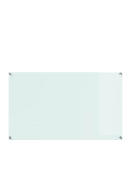 Vidaxl Kitchen Back Panel White 100 x 60 x 0.8 cm Tempered Glass