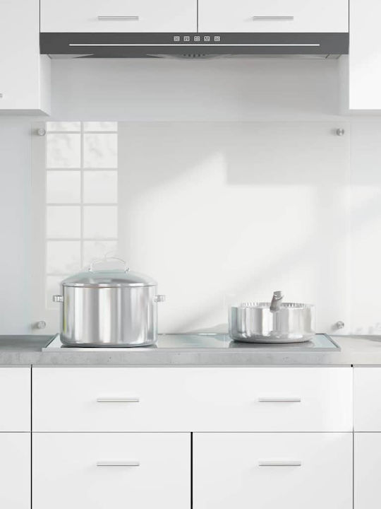 Vidaxl Kitchen Back Panel Transparent 90 x 60 x 0.8 cm Tempered Glass