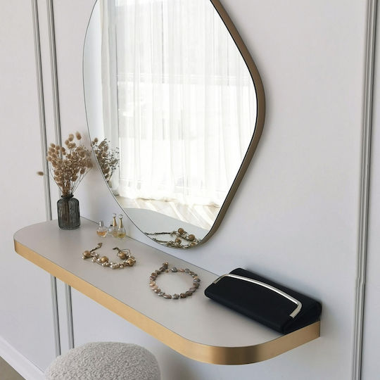 Aberto Design Asso Wall Mirror with Yellow Plastic Frame 70x67cm 1pcs