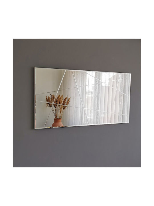 Aberto Design Oglindă de Perete De Corp Întreg cu Gri Ramă din Lemn 130x62cm 1buc