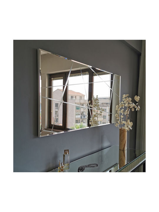 Aberto Design Oglindă de Perete De Corp Întreg cu Gri Ramă din Lemn 130x62cm 1buc