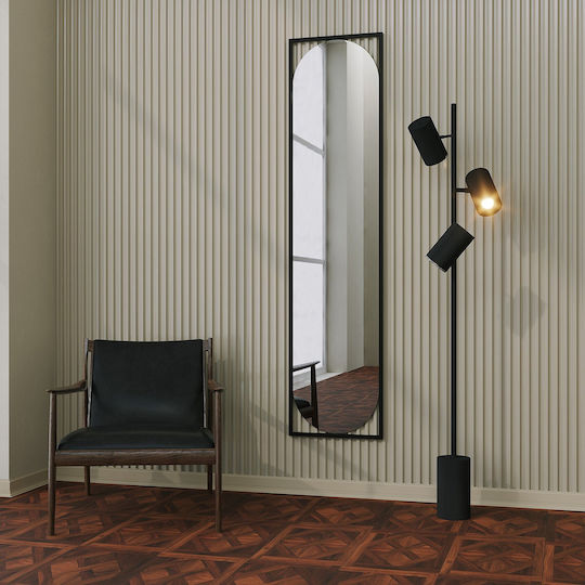 Oglindă de Perete Henri 552nos2489 40x167cm Negru Hanah Home MDF