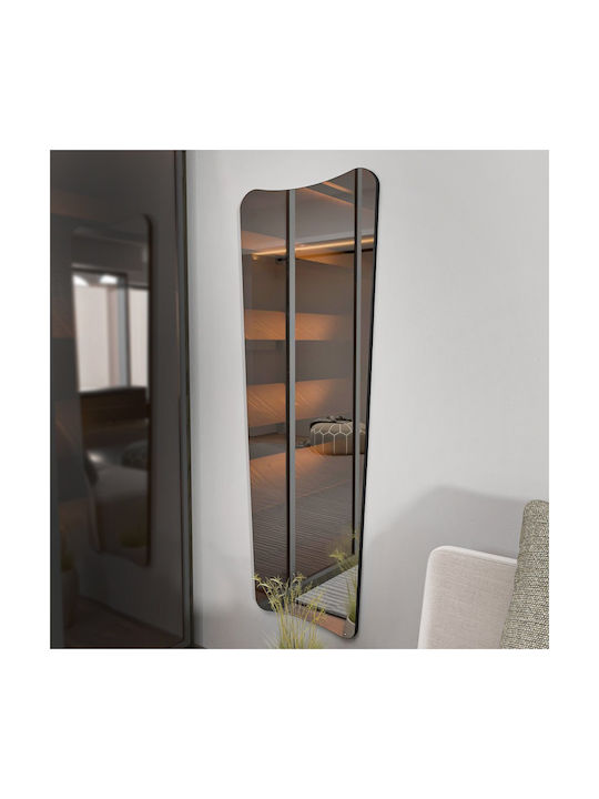 Vitros Wall Mirror 116sam1179 55x2.2x150cm Black Hanah Home MDF