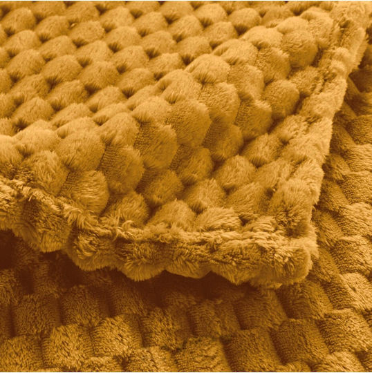 Atmosphera Douceur D'intérieur Mini Frosty Πολυθρόνας Π125xΜ150cm Ωχρα Atmosphera Douceur D'intérieur Mini Frosty Πολυθρόνας Π125xΜ150cm Ωχρα