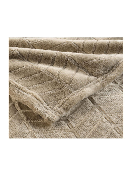 Atmosphera Ριχτάρι Πολυθρόνας 180x220εκ. Μπεζ/γκρι 1611608