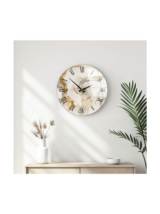 Wallity Wanduhr Glas Mehrfarbig Ø40cm