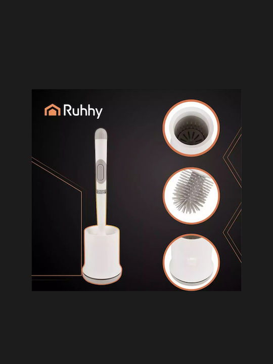 Ruhhy Plastic Toilet Brush White