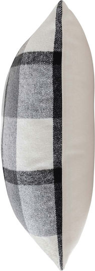 Atmosphera Sofa-Kissen Tartan V Anthrazit 45x45cm