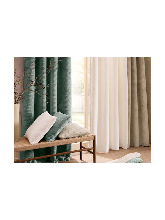 Atmosphera Sofa Cushion Flanela Douceur D'intérieur Beige 45x45cm