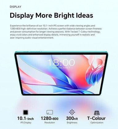 Teclast P33 10.1" Tablet (3GB/64GB/Πληκτρολόγιο/Ποντίκι/Στυλό Αφής/Θήκη/Βάση) Μπλε