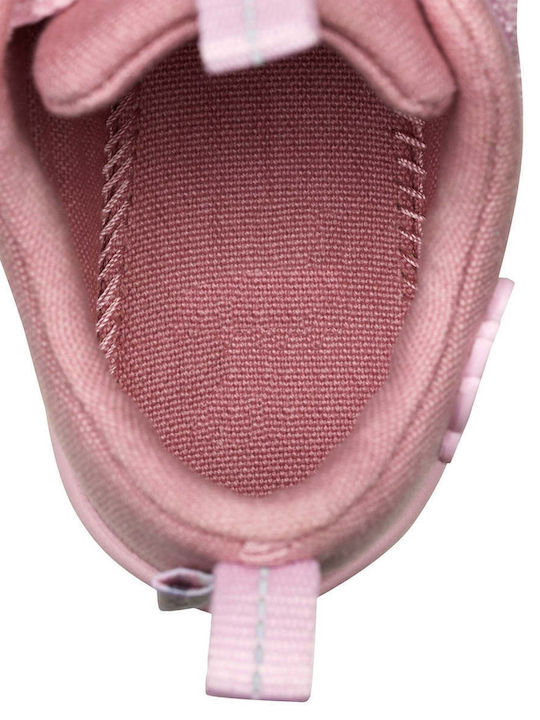 Kids Sneakers with Hoop & Loop Closure Pink