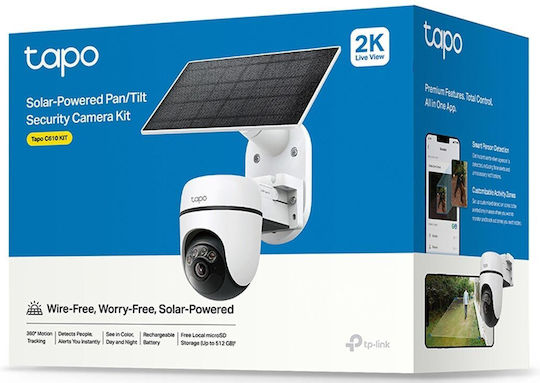 TP-LINK Tapo C610 KIT v1 IP Surveillance Camera Full HD+ 3MP Waterproof Battery with Two-Way Communication and 4mm Lens