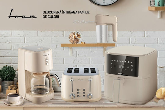 Fram Fram FTP-800CR Φρυγανιέρα 4 Θέσεων 1600W Μπεζ