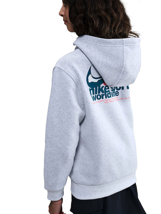 Kids Sweatshirt with Hood and Pockets Grey K Nsw Club