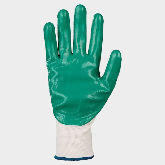 Stenso Arbeitshandschuhe Weiß Nitril/Polyester 1Stück