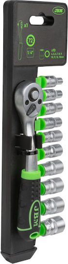 JBM Ratschen- & Steckschlüssel-Sets 1\4" 12Stück