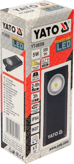 Yato Arbeitslampe Batterie LED IPX4 mit einer Helligkeit von bis zu 500lm