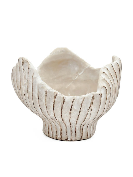 Artekko Cement Planter Concrete Beige 19x18.5x14cm.