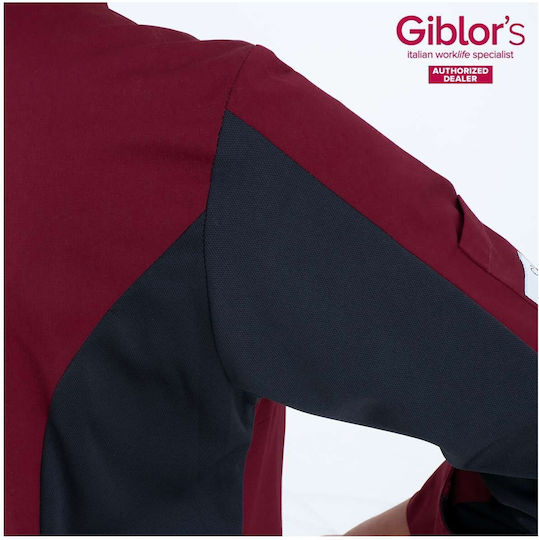 Giblor's Mantel Koch Damen Burgundisch mit Langärmelig