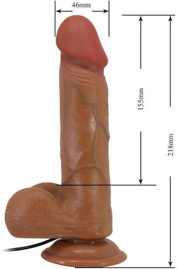 Baile Beautiful Bahamut Vibrating Dildo Realistic Vibrator Beige