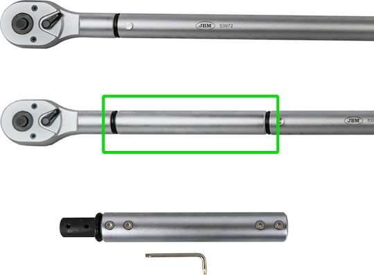 JBM Torque Wrench 3/4" 200-800 Nm 121cm