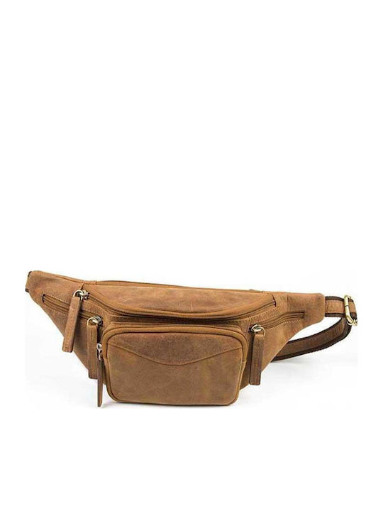 Leather Waist Bag Tabac Brown