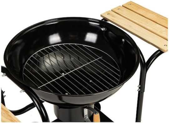 Garden Charcoal Grill with Lid 40cmx40cm