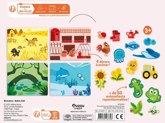 567398 Auzou Πρώτα Μου Τρισδιάστατα Αυτοκόλλητα Χρώματα