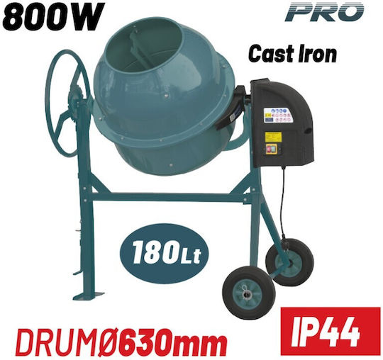 Bormann BMX1810 Amestecatoare De Beton Electrice 800W Cu Roți 180lt