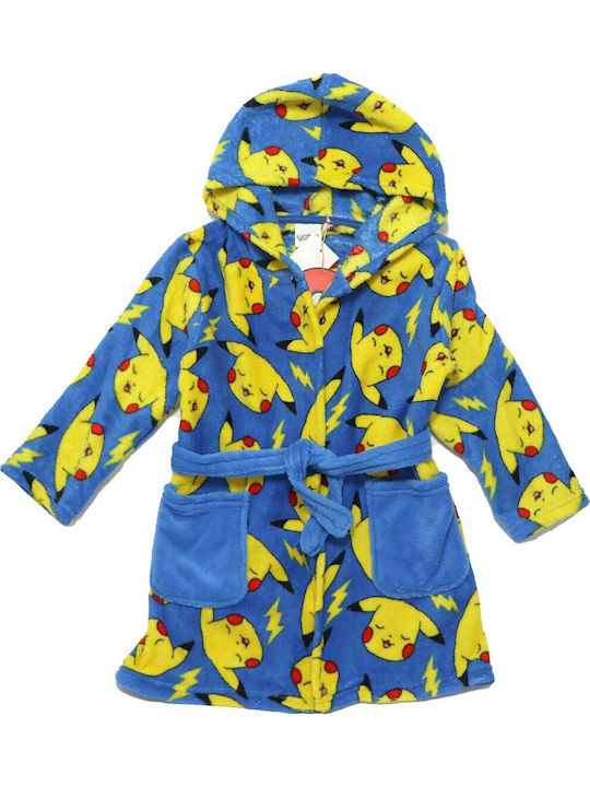 Kids' Robe Winter Fleece Coral, Blue Pokémon