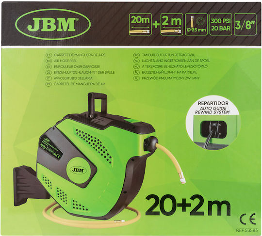JBM Air Hose 22m with Reel 53583