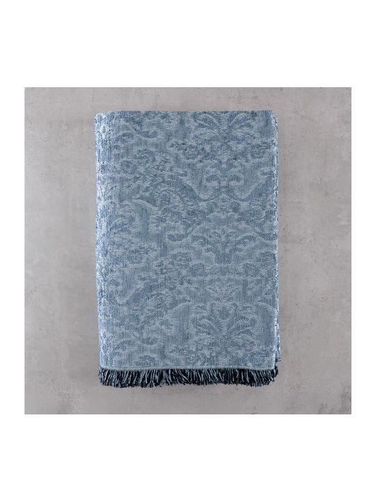 Rythmos Bianco Ριχτάρι Τετραθέσιου Καναπέ Chenille 180x330εκ. Λευκό