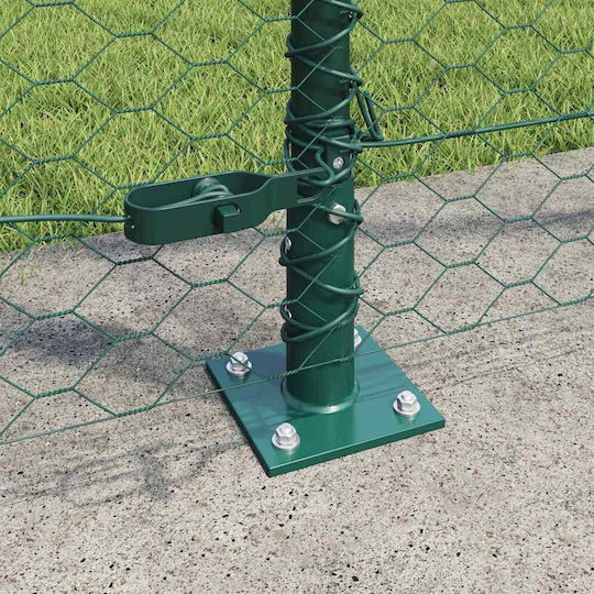 vidaXL Drahtgeflecht mit PVC-Beschichtung Elektrische Gitarren Grün 1.4x25m