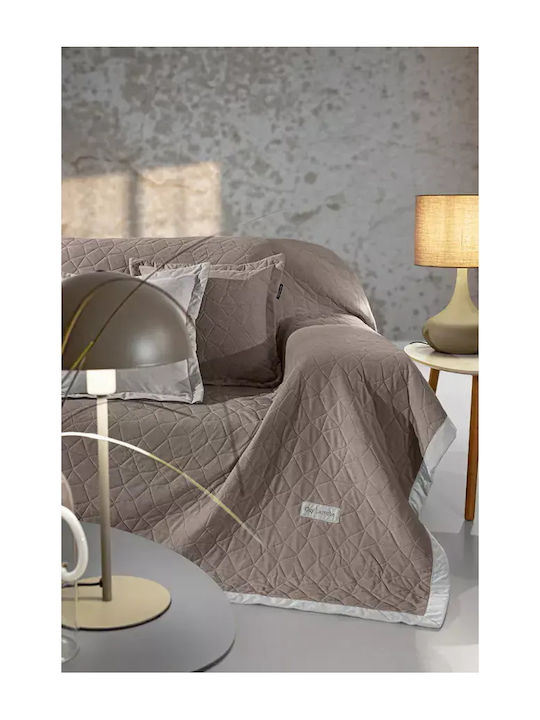 Four-Seater Sofa Throw 170x350 + Pillowcase Guy Laroche Avalon Puro 170x350