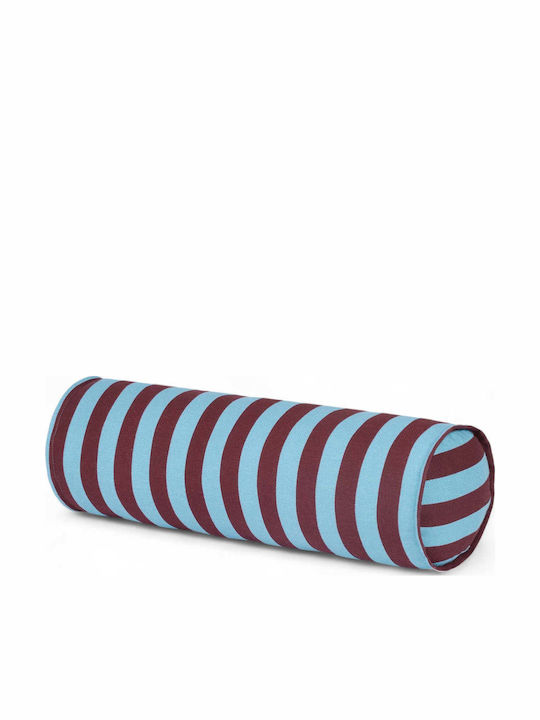 Kinder Wurfkissen Zylinderförmiges Burgundy Blau Streifen