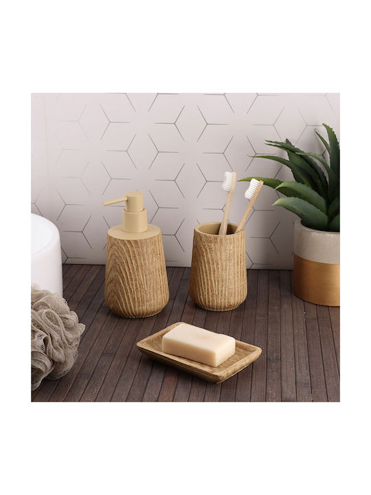 Tisch Seifenschale aus Harz Beige